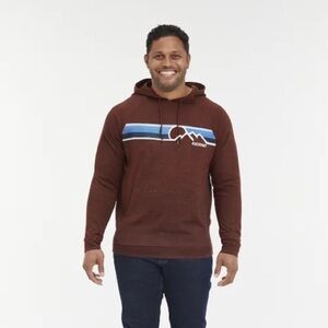 Ascend Sunset Mountains Performance Long-Sleeve Hoodie for Men Medium